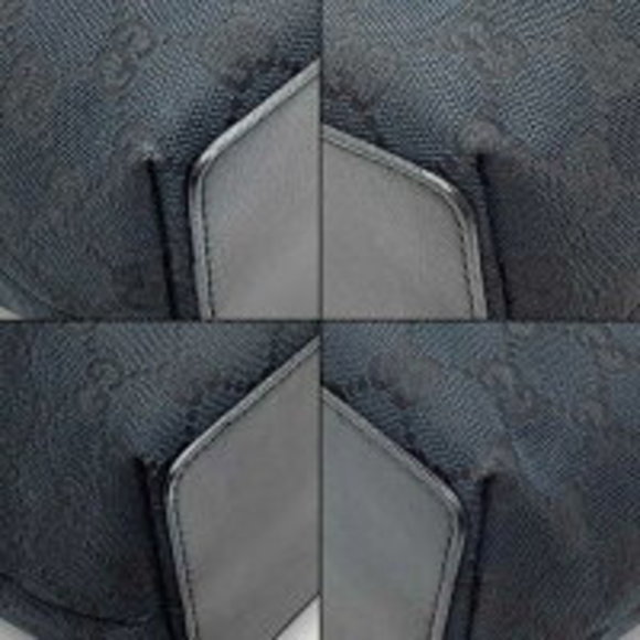 GUCCI GG canvas tote bag black handbag mini - Picture 5 of 16